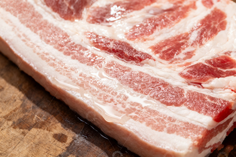 高清大图下载【趣麦麦图】新鲜特写五花肉