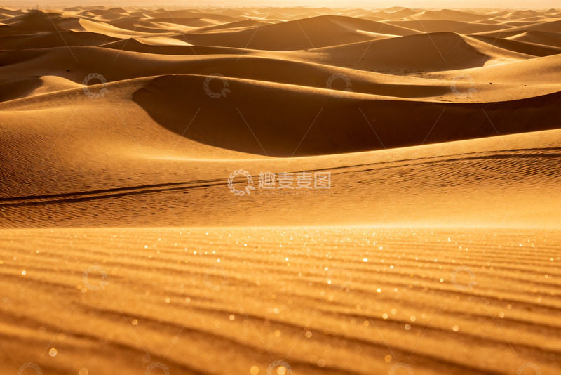 高清大图下载【趣麦麦图】金色沙丘的壮美沙漠风光2