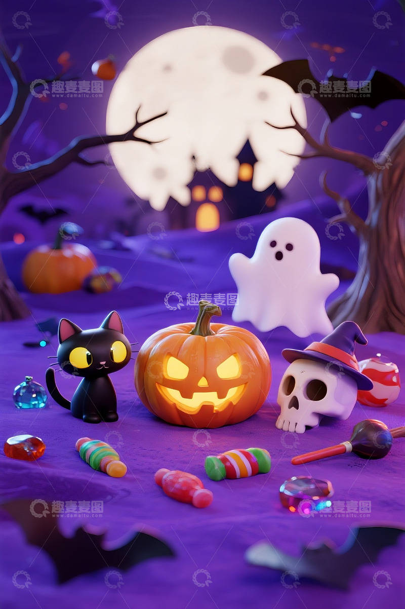 高清大图下载【趣麦麦图】万圣节狂欢夜皮克斯