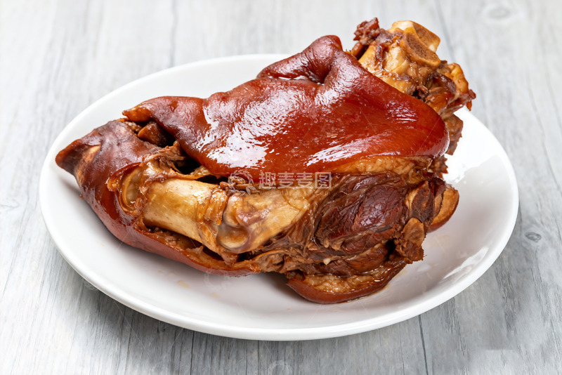 高清大图下载【趣麦麦图】美味卤制大猪蹄