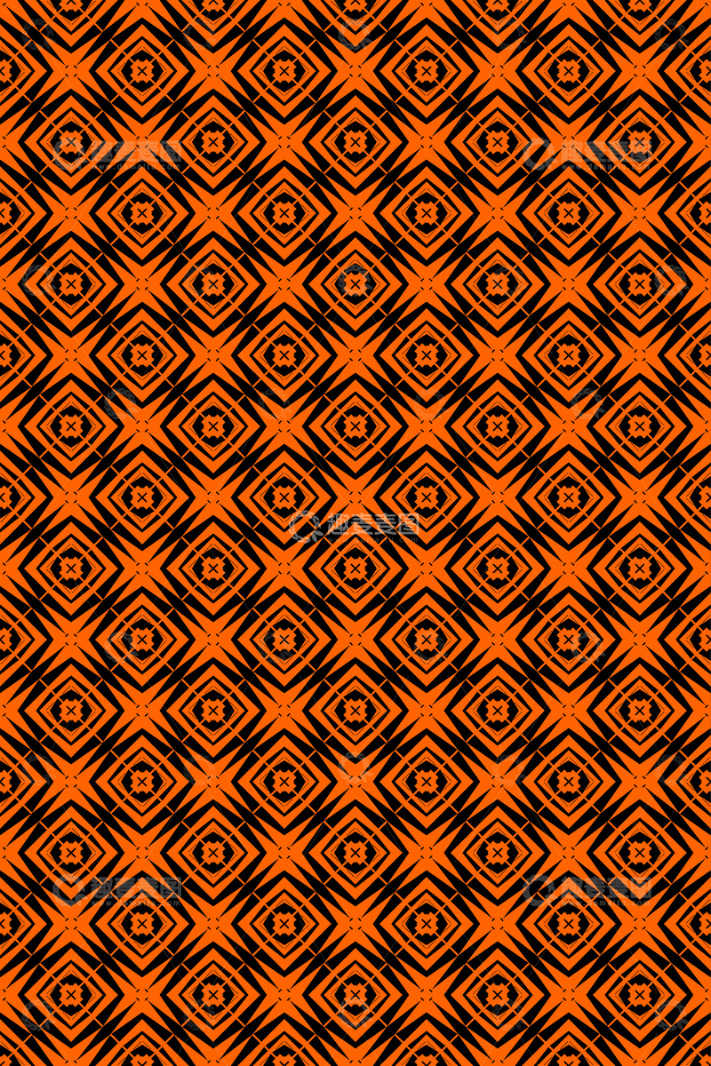 源文件下载【趣麦麦图】大牌风复古几何花型无缝设计228