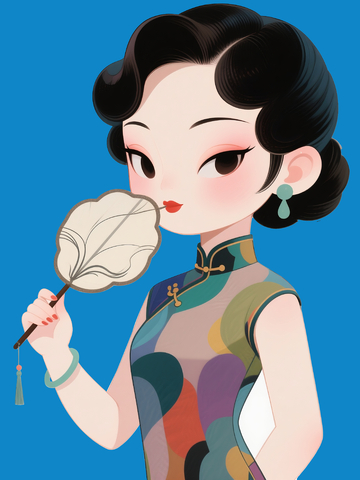 极简旧上海美人1