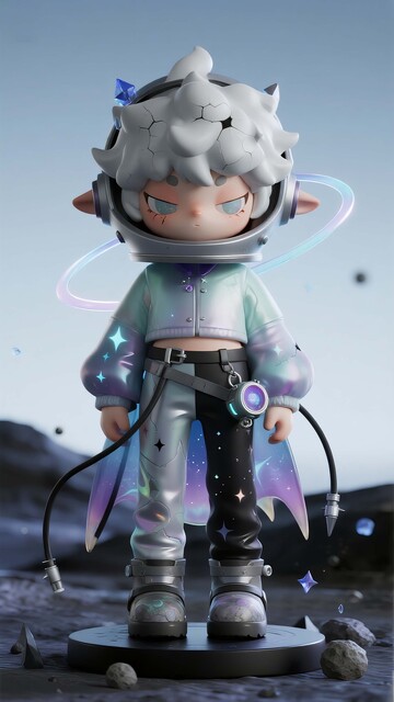 星际风可爱卡通人物形象