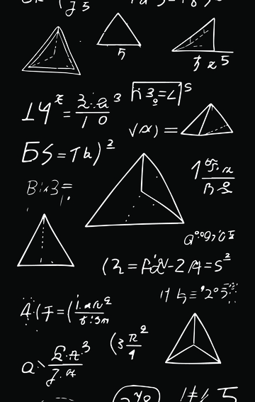 数学公式黑白背景1