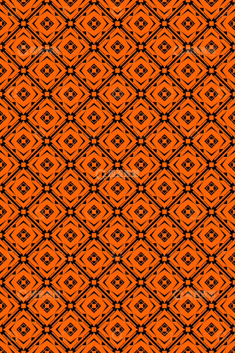 源文件下载【趣麦麦图】大牌风复古几何花型无缝设计227