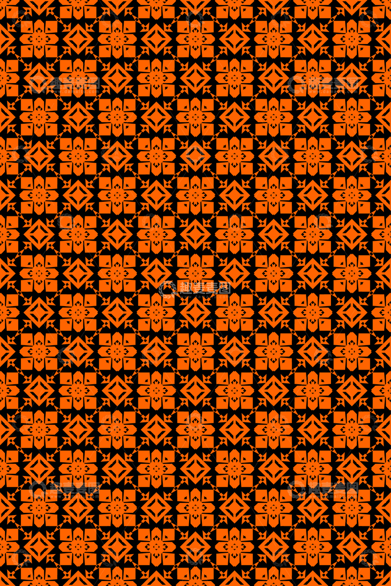 源文件下载【趣麦麦图】大牌风复古几何花型无缝设计240