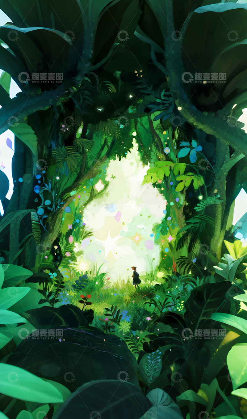 高清大图下载【趣麦麦图】童话森林人物插画4