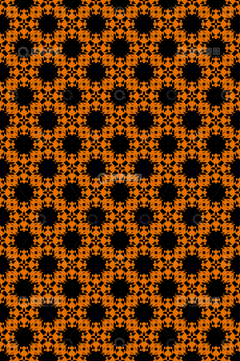 源文件下载【趣麦麦图】大牌风复古几何花型无缝设计263