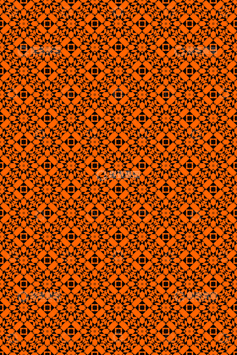 源文件下载【趣麦麦图】大牌风复古几何花型无缝设计277