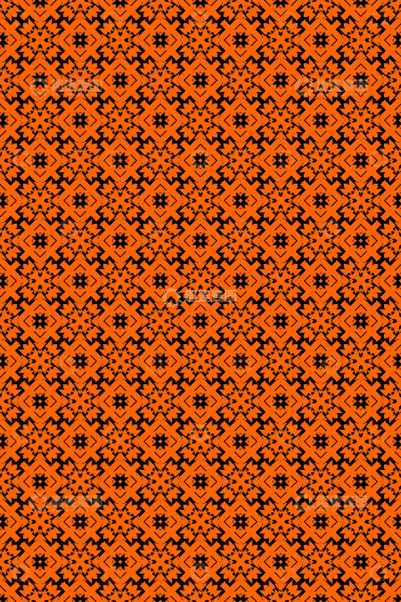 源文件下载【趣麦麦图】大牌风复古几何花型无缝设计298