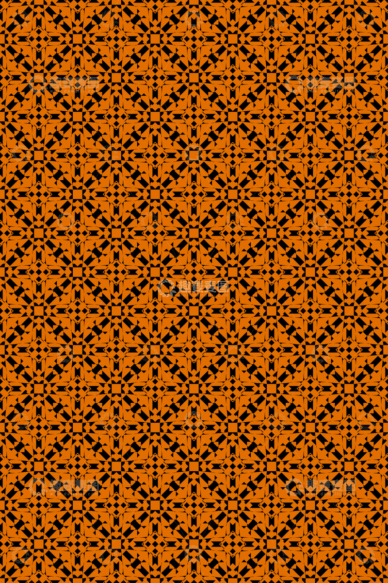 源文件下载【趣麦麦图】大牌风复古几何花型无缝设计292