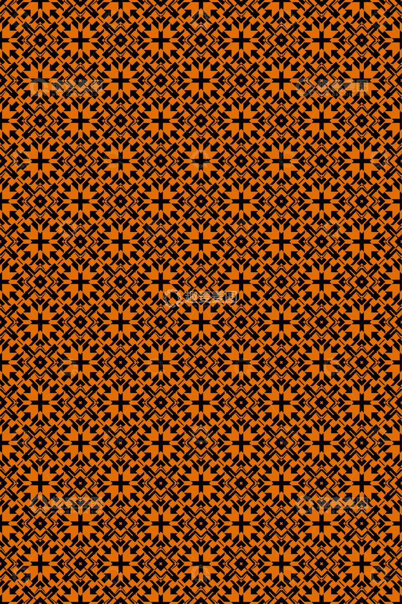 源文件下载【趣麦麦图】大牌风复古几何花型无缝设计261