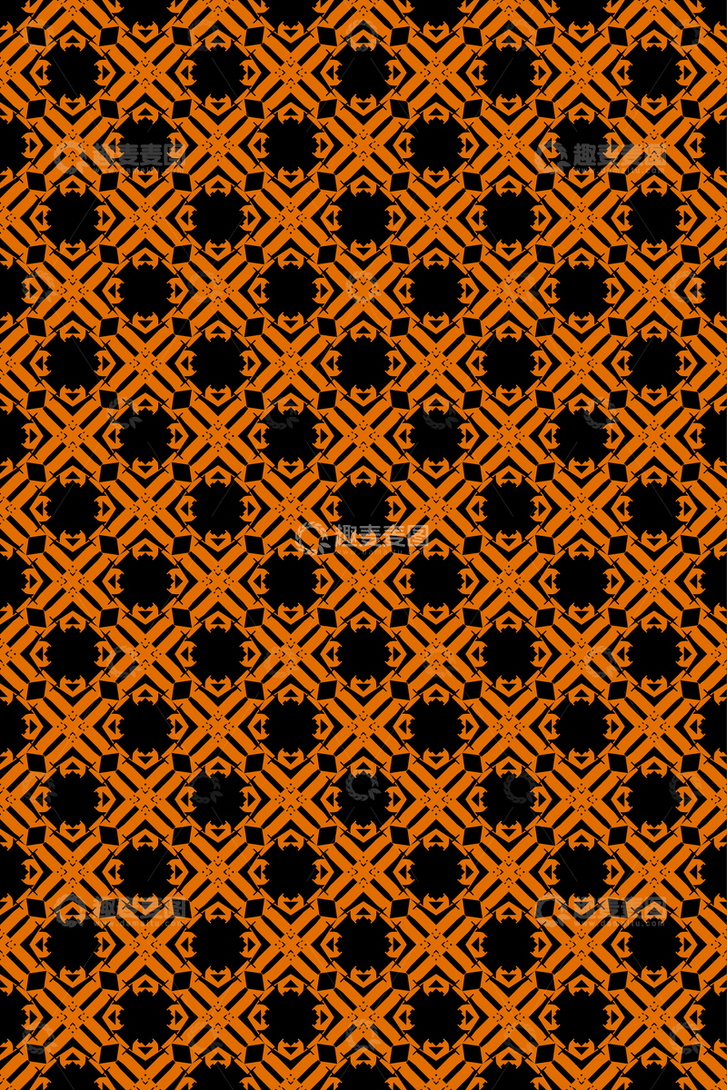 源文件下载【趣麦麦图】大牌风复古几何花型无缝设计302