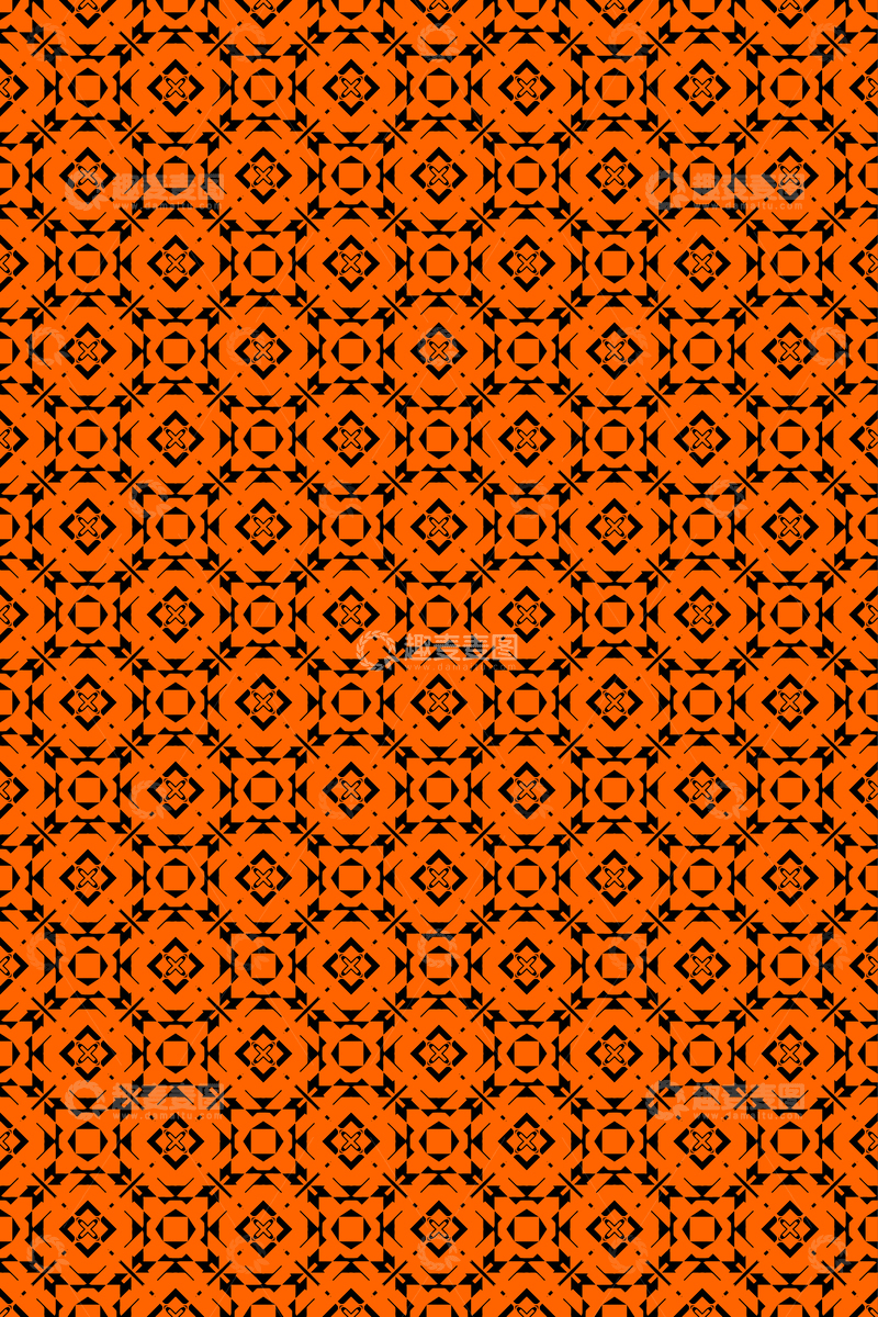 源文件下载【趣麦麦图】大牌风复古几何花型无缝设计342