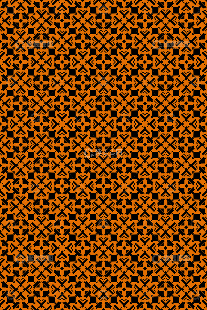 源文件下载【趣麦麦图】大牌风复古几何花型无缝设计338