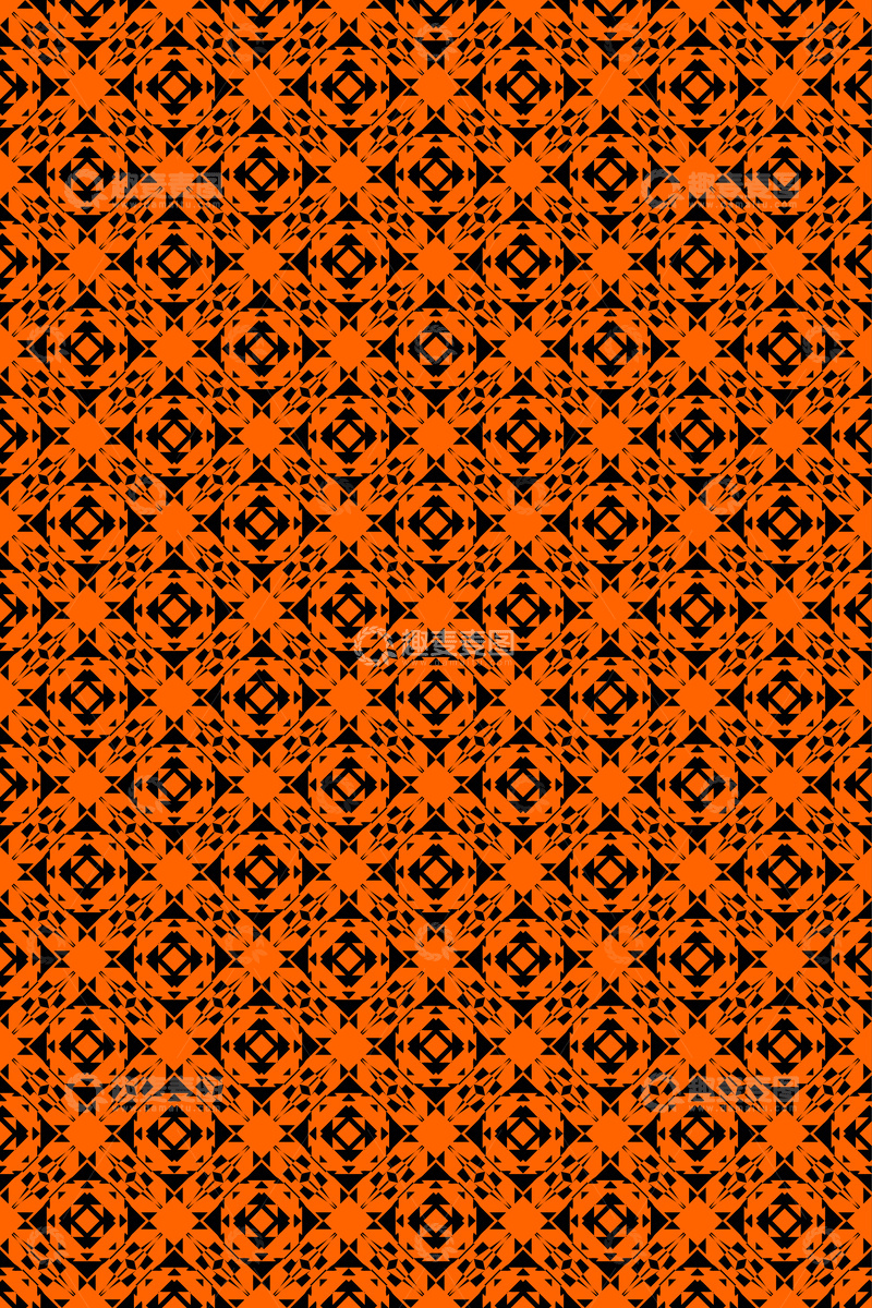 源文件下载【趣麦麦图】大牌风复古几何花型无缝设计315