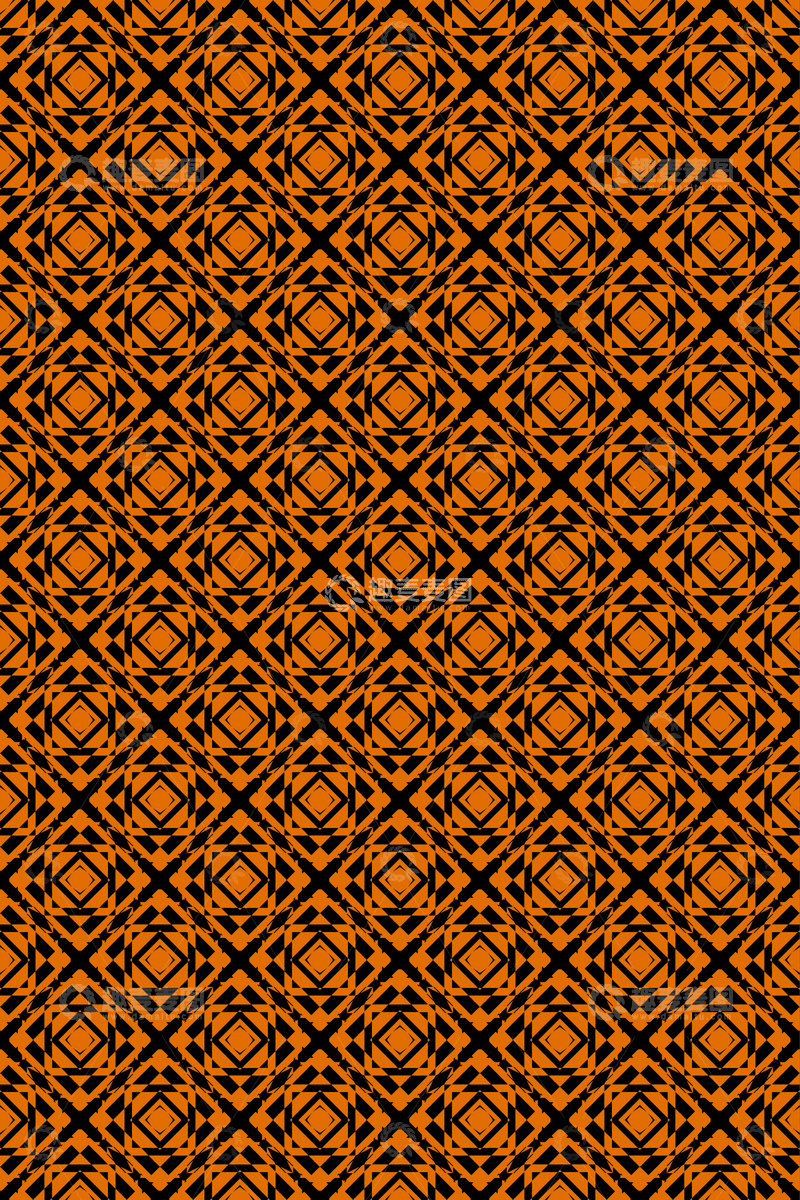 源文件下载【趣麦麦图】大牌风复古几何花型无缝设计336