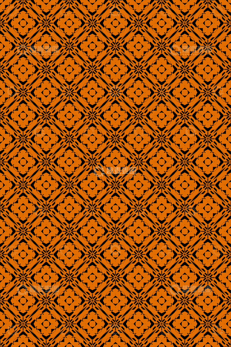 源文件下载【趣麦麦图】大牌风复古几何花型无缝设计314