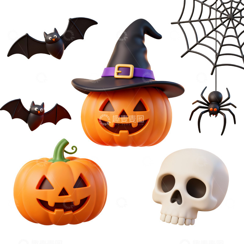 高清大图下载【趣麦麦图】万圣节卡通素材6