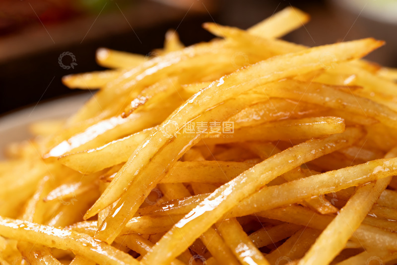 高清大图下载【趣麦麦图】金黄酥脆美味炸土豆丝