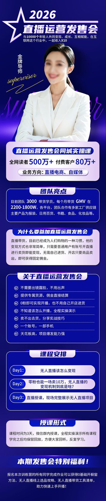 直播运营发售会长图