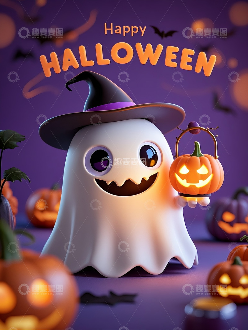 高清大图下载【趣麦麦图】万圣节可爱的小鬼6