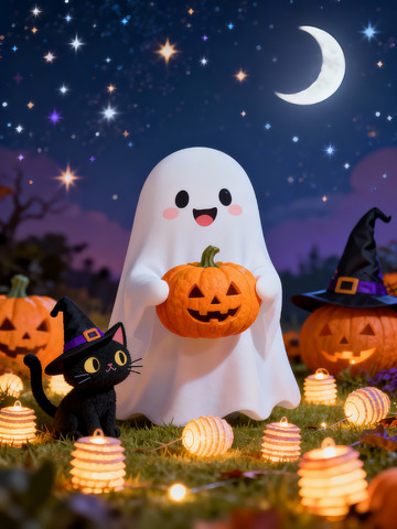 可爱的万圣节场景5