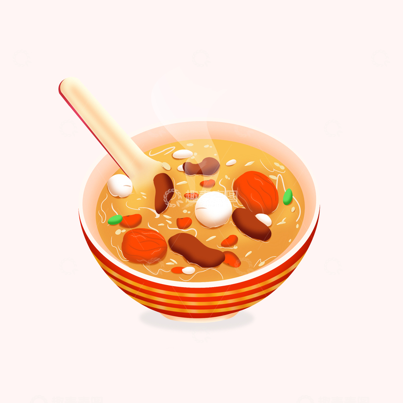 源文件下载【趣麦麦图】手绘腊八粥腊八节海报元素