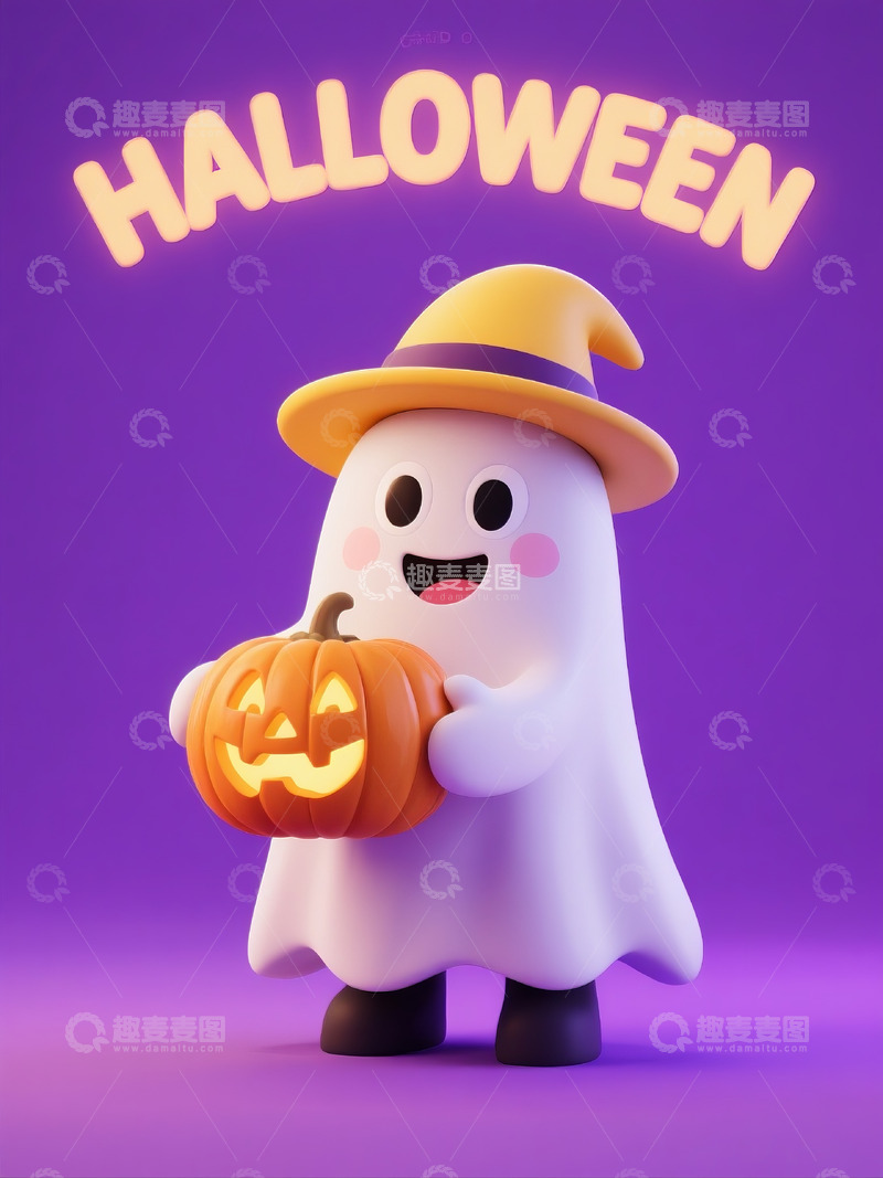 高清大图下载【趣麦麦图】万圣节可爱的小鬼4
