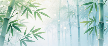 朦胧竹林梦幻背景1
