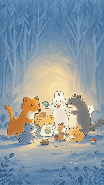 儿童绘本插画动物