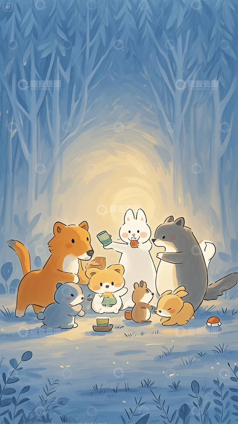 高清大图下载【趣麦麦图】儿童绘本插画动物