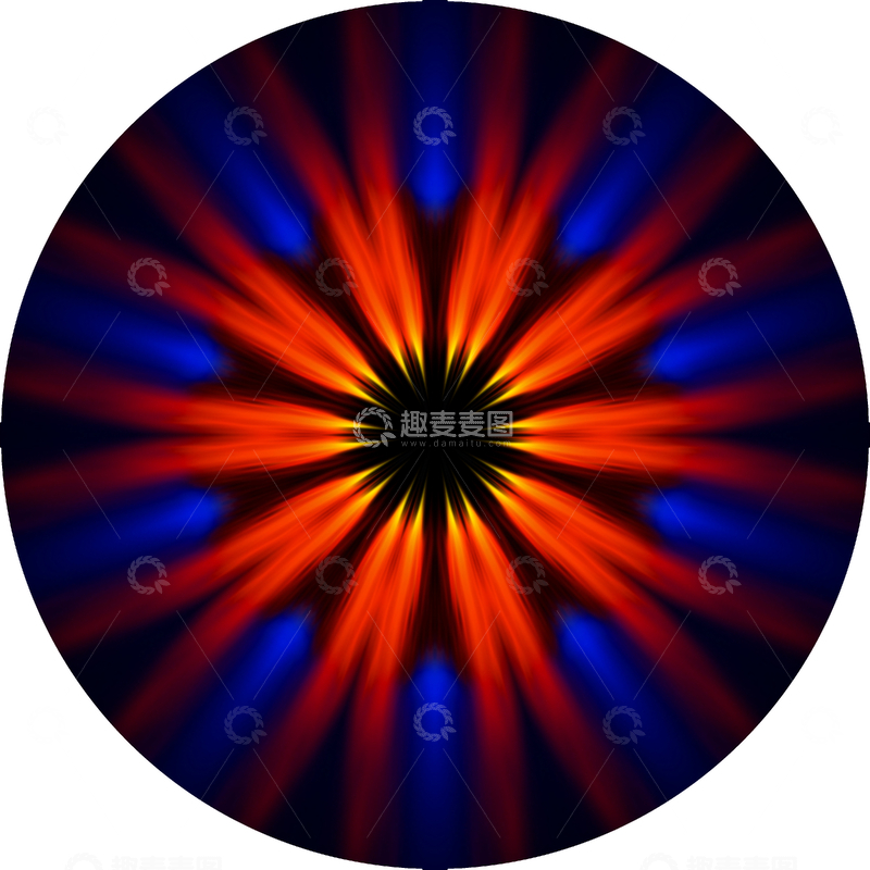 源文件下载【趣麦麦图】-炫彩放射抽象海报背景8
