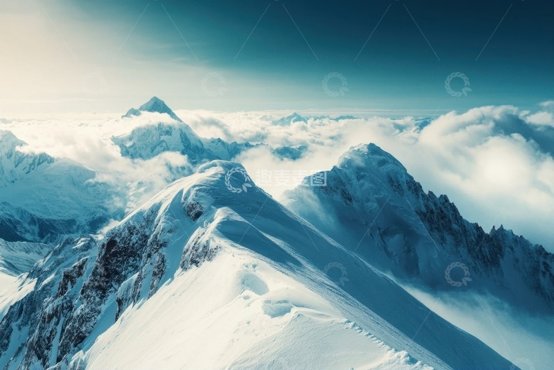 高清大图下载【趣麦麦图】雪山高山户外风景