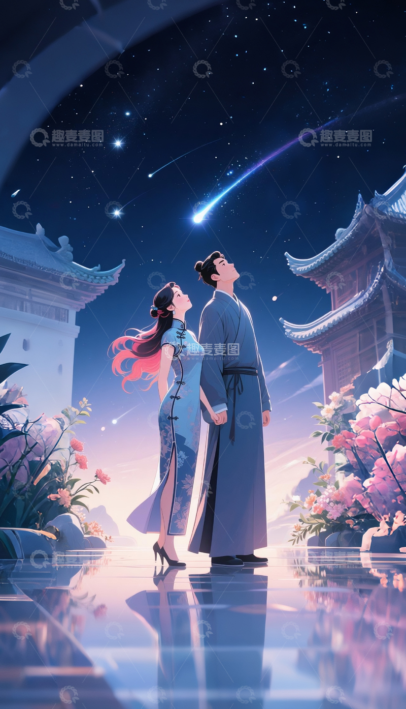 高清大图下载【趣麦麦图】-情人节热恋恋人6