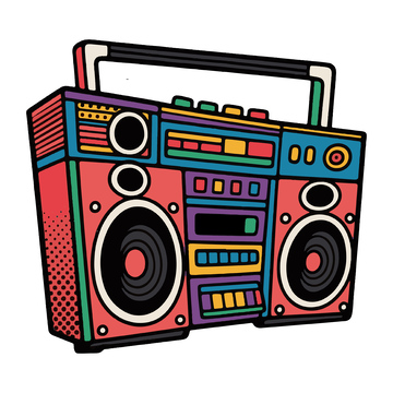 一台录音机收音机