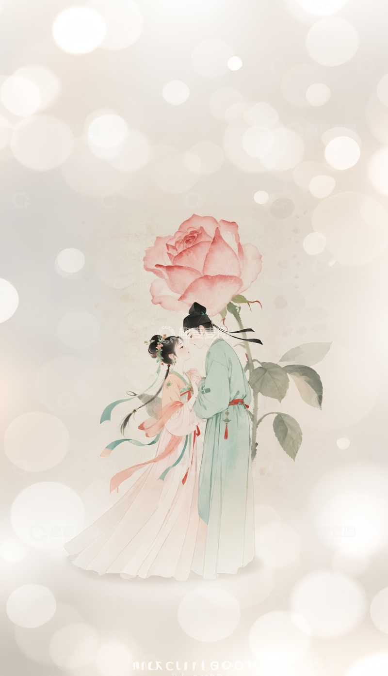 高清大图下载【趣麦麦图】情人节热恋恋人2