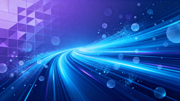 蓝色渐变速度光影科技背景8