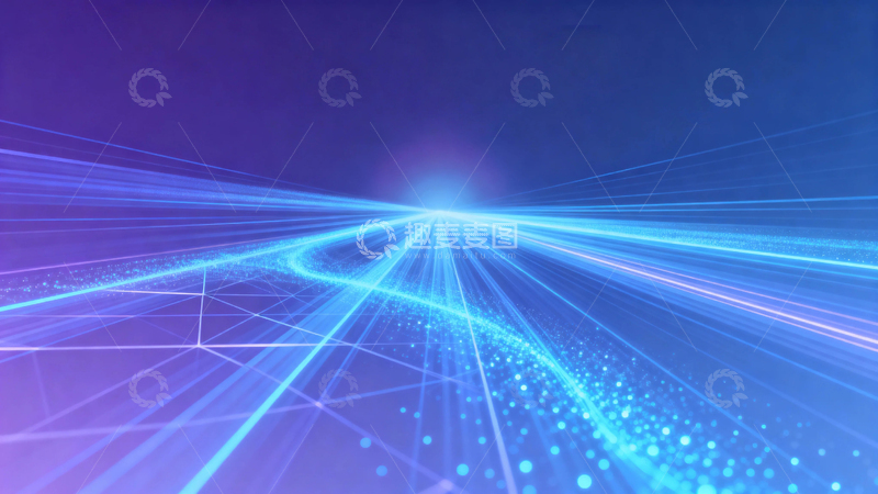 高清大图下载【趣麦麦图】蓝紫渐变速度光影科技背景16