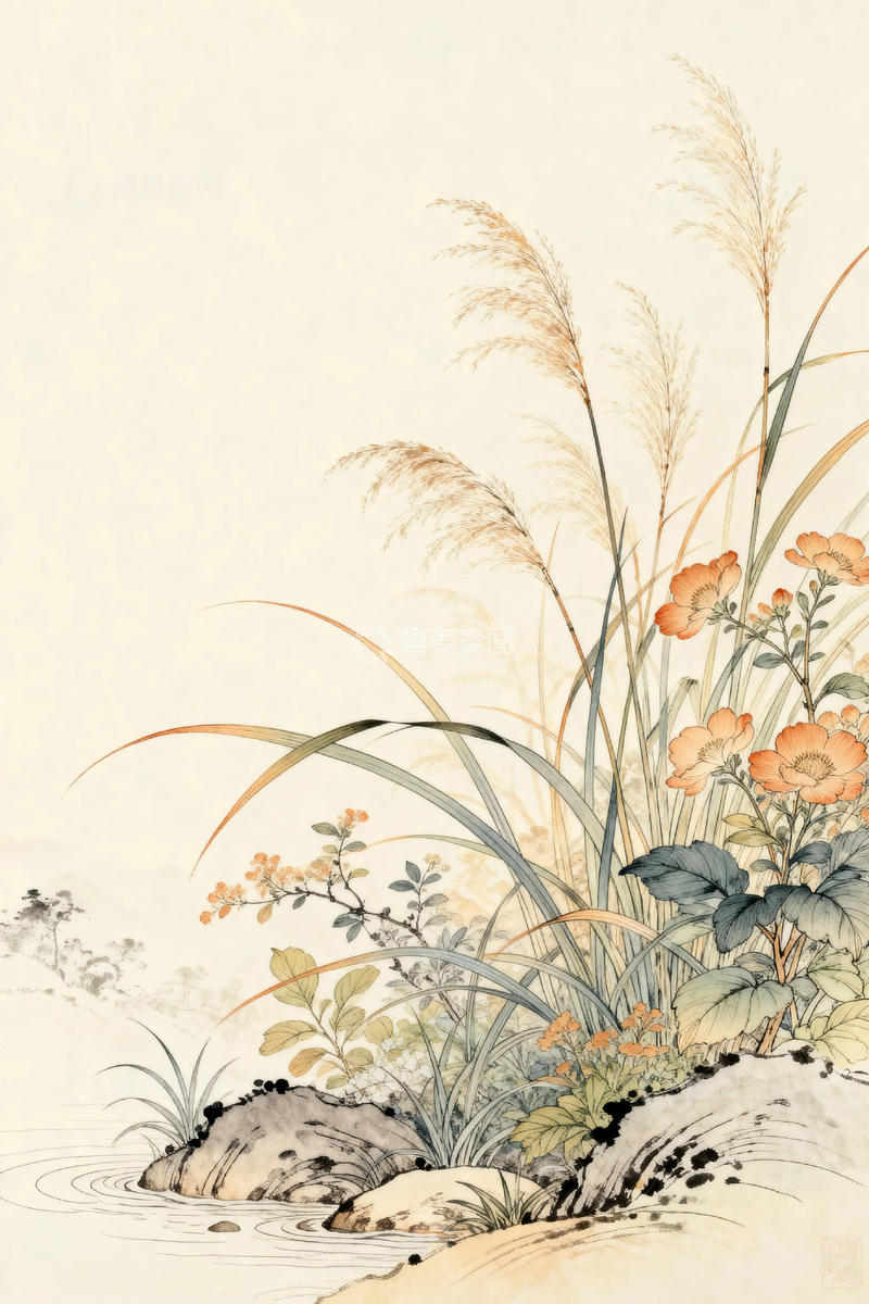 高清大图下载【趣麦麦图】中国风风景背景