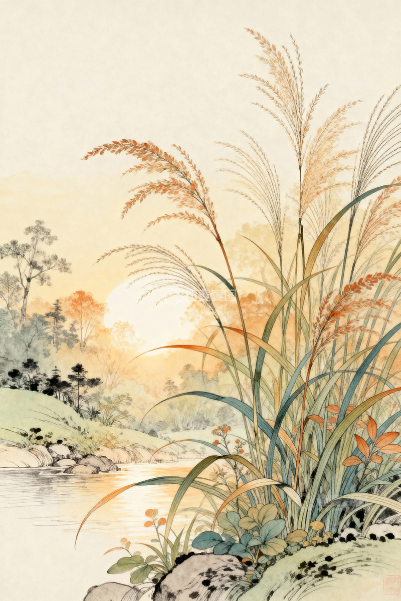 高清大图下载【趣麦麦图】中国风风景背景03