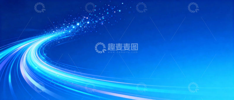 高清大图下载【趣麦麦图】蓝色科技渐变背景017