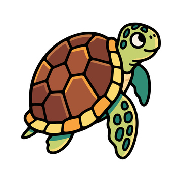 一只海龟海洋生物