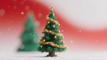 圣诞节红绿渐变背景1