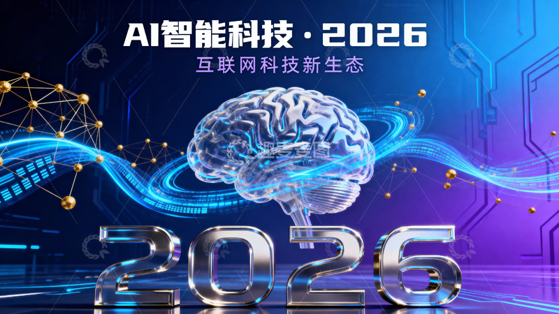 高清大图下载【趣麦麦图】人工智能科技背景014