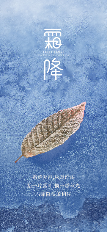 霜降节气海报3