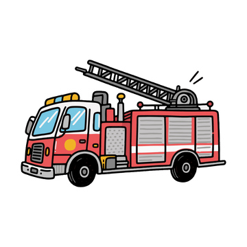 一辆消防车灭火