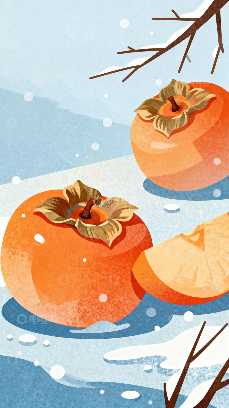 高清大图下载【趣麦麦图】中国风霜降节气背景9