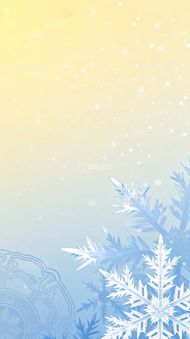 高清大图下载【趣麦麦图】冬季冬天立冬背景10