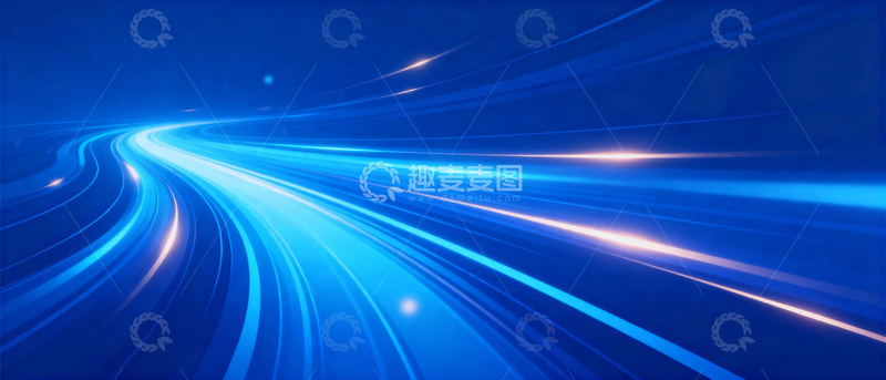 高清大图下载【趣麦麦图】蓝色光影科技背景22
